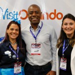 Cristina Muniz, do Seaworld, Esequiel Santos, da OFB Turismo e Viagens, e Dinah Policarpo, do Greater Miami CVB Cristina Muniz, do Seaworld, Esequiel Santos, da OFB Turismo e Viagens, e Dinah Policarpo, do Greater Miami CVB