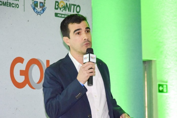 Integra BWT dedica segundo dia aos atrativos do Mato Grosso do Sul Bruno Leite, diretor do Parque Ecológico do Rio Formoso (Foto: Ana Azevedo/M&E)