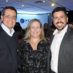 Carlos Barbosa, da Vitrine Global, com Cristiane Cortizo e Raphael de Lucca, da Copa Airlines