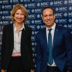 Caroline Putnoki, da Atout France, e Adrian Ursilli, da MSC Cruzeiros Caroline Putnoki, da Atout France, e Adrian Ursilli, da MSC Cruzeiros