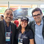 Cláudio da Silva e Paula Floriano, BTM, e Adriano Queiroga, diretor da Festur Alagoas