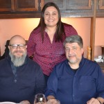 Marcio Oliveira, da Lusanova, junto com Regiane Guedes, da ViagensPromo e Sandro dos Santos, da ETS