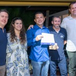 Daniel Bicudo e Giulliana Mesquita da Azul Viagens, com Silmar Rodrigues, da Alfatur, da Azul e Rodrigo Galvão, do Transamérica Comandatuba Daniel Bicudo e Giulliana Mesquita da Azul Viagens, com Silmar Rodrigues, da Alfatur, da Azul e Rodrigo Galvão, do Transamérica Comandatuba