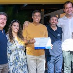 Daniel Bicudo e Giulliana Mesquita da Azul Viagens, com Wallace Fernandes, da Alvo Turismo, Ricardo Bezerra da Azul e Rodrigo Galvão, do Transamérica Comandatuba Daniel Bicudo e Giulliana Mesquita da Azul Viagens, com Wallace Fernandes, da Alvo Turismo, Ricardo Bezerra da Azul e Rodrigo Galvão, do Transamérica Comandatuba
