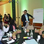 Dividos em grupos, os associados apontaram o que já tem sido feito, o que não tem sido feito e o que pode ser feito baseado na agenda ESG em suas empresas