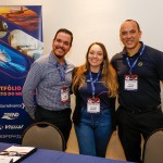 John Souza, Maryane Giacometi e Reynaldo Santos, da CVC Corp John Souza, Maryane Giacometi e Reynaldo Santos, da CVC Corp