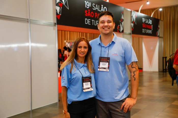 Ana Sampaio e Felipe Malhotaque, do Thermas Aqualinda (Foto: Eric Ribeiro)