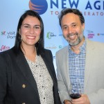 Nara Rosatti, da New Age, com Alex Bernardes, do LGBT+ Turismo Expo