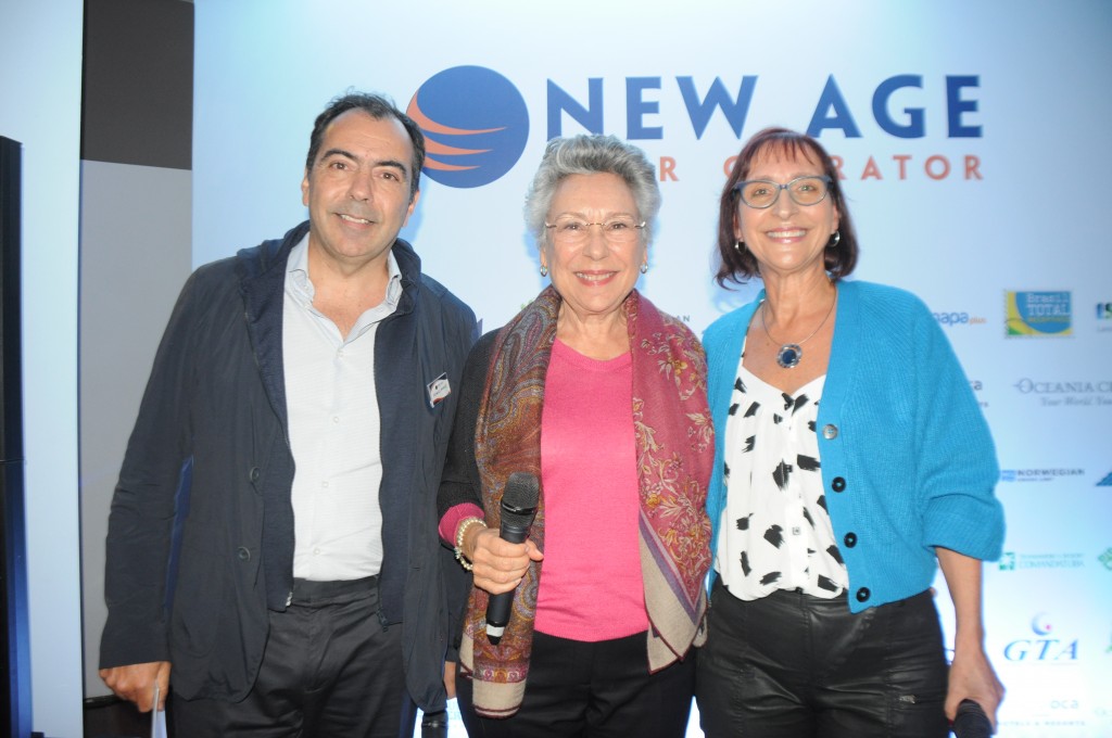 New Age oficializa reinício das operações, com novos segmentos e volta da New Link e New Age Club 1 Tomas Perez, Teresa Perez e Ingrid Davidovich, da New Age