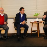 Aristides Cury, do ADVB, Vinícius Lummertz e Roberto Troster, economista