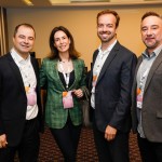 Raffaele Cecere, da R1, Fernanda Lemos, Fernando Bacala, do Renaissance Hotels, e Renato Kiste, da Shift Raffaele Cecere, da R1, Fernanda Lemos, Fernando Bacala, do Renaissance Hotels, e Renato Kiste, da Shift