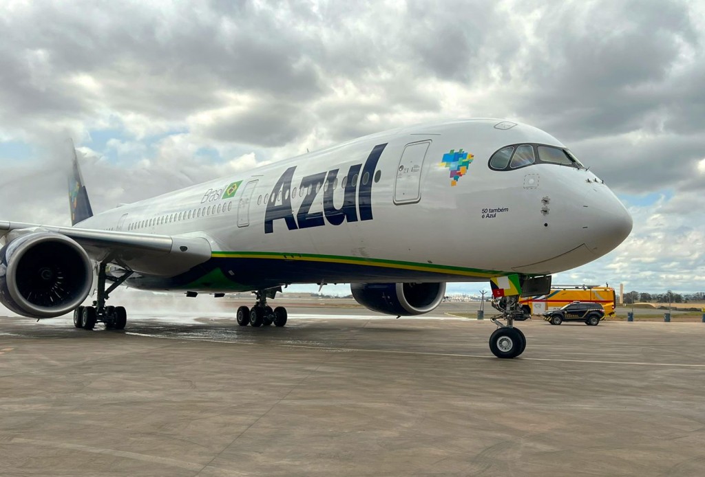 Azul supera 600 voos mensais ao exterior e prepara início de Curaçao e Paris A350