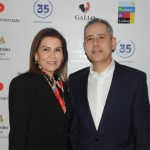 Antonio Fiúza, presidente da Câmara Portuguesa de Comércio e Indústria do Rio de Janeiro, com sua esposa Nilza Fiúza