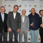Antonio Jorge, da TAP, Nylvando Oliveira, da New It, Ronnie Correa, da Abreu, Sergio Tavares, da Urbi et Orbi, e Carlos Dâmaso, da CP Turismo e Viagens
