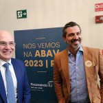 Antonio de Queiroz, presidente da Fecomércio RJ, com representante do Shopping Leblon Antonio de Queiroz, presidente da Fecomércio RJ, com representante do Shopping Leblon