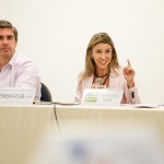 Antônio Baptista, presidente da Empetur, e Karisa Nogueira, diretora de marketing da Embratur