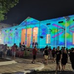 Arte visual na fachada do Museu da Cidade de Manaus