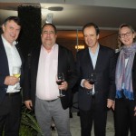 Burkhard Kieker, do visitBerlin, Guilherme Campos e Eduardo Barbosa, da Flot, e Débora Creutzberg, do visitBerlin