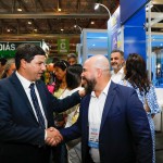 Carlos Brito, ministro do Turismo, e Murilo Cassino, da ITA Airways