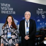 Carolina Rodrigues e Paulo Angelin, da secretaria de turismo de Foz do Iguaçu