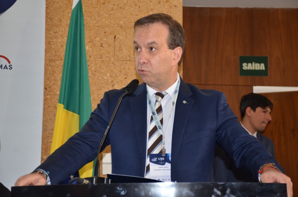 Fórum Clia Brasil 2022 debate futuro dos cruzeiros em Brasília; veja fotos Adrian Ursilli, diretor geral da MSC Brasil e presidente do conselho de administração da Clia