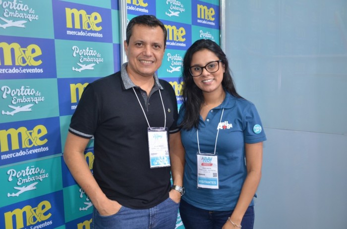 Abav Expo: Aruba espera mais de 12 mil turistas brasileiros em 2023 1 Carlos Barbosa e Ingrid Santos, da Vitrine Global Destination, responsáveis pela representação de Aruba no Brasil