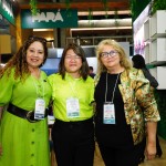 Edna Rocha, Ivone Mitsuko, secretaria adjunta de turismo do Pará, e Fátima Leite,  da Abav-PA