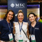Elizangela Silva, Livia Pacheco e Priscila Dias, da MSC Cruzeiros