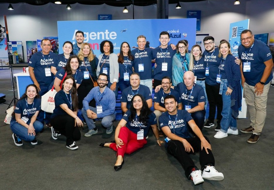 Com roteiros da Paraíba, Azul Viagens realiza em Goiânia mais uma edição do "Agente Tá On" Estande da Azul Viagens