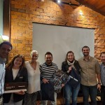 Eduardo Genekian, da Cruise America/Cruise Canada; Karla Cattani, da Lumiar Turismo; Sandra Passetto, Sales Representative - Brazil; Renan Koyama, da Mala Pronta Destinos; Carin Kaul, da O2 Turismo; Caio Serigati, da Personal Brasil Tour Operator; e Giancarlo Takegawa da Air Canada