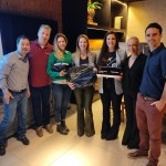 Giancarlo Takegawa, da Air Canada; Neif Artur, da Personal Brasil Tour Operator; Lika Feijó, da Privilege Turismo; Denise Bega e Letícia de Olieira, da Valentin Turismo; Sandra Passetto, Sales Representative - Brazil; e Eduardo Genekian, da Cruise America/Cruise Canada