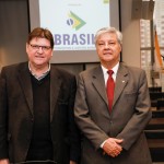 Fernando Ferrero, da Setur-BA, e Márcio Santiago, presidente da Federação de CVBs