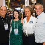 Geraldo Rocha, da GR Turismo, Juliana Assumpção, da Abav-SP Aviesp, Mari Masgrau, do M&E, e Fernando Santos, presidente da Abav-SP Aviesp