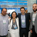 Gisele Lima, da Promo, entre Maru Filho, Emerson Sanglard e Anderson Monteiro, do Plaza Premium Group