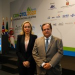 Giuliana Brito,  hefe de Gabinete, e Maurício Bacelar, secretário de Turismo da Bahia