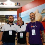 Guilherme Júnior, da Viagens Promo, Ary Xavier, da ETS, e Raphael Magalhães, da BeFlay
