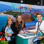 Magali Dadonas, do Clube Turismo França, Ruth Avelino, da PBTUR, e Melina Dadonas, do Clube Turismo França