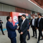 Manoel Linhares e Carlos Brito, ministro do Turismo