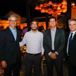 Marco Ferraz, presidente da Clia Brasil, Marcelo Bento, diretor da Aena Brasil, Santiago Yus, presidente da Aena Brasil, e Marcelo Waked, presidente da Abav-PE