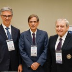 Marco Ferraz, presidente da Clia Brasil, Paulo Tadros, da CNC, e Salvatore Saladino, da Brazillian Summer