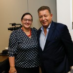 Mariana Aldrigui, da Fecomercio, e Alexandre Sampaio, da FBHA Mariana Aldrigui, da Fecomercio, e Alexandre Sampaio, da FBHA