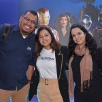 Michel Ramos, da Azul Viagens, junto com Josy Ribeiro e Maiara Brito, da SunCoast