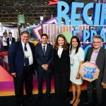 Mustafa Dias, da secretaria de Turismo do Recife, Carlos Brito, ministro do Turismo, Magda Nassar, Pamela Alves, secretaria de Turismo do Recife, e Edison Norservise, Abav-PE