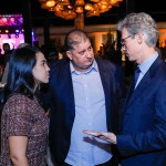 Mustafa Dias, da secretária de turismo do Recife, Pamela Alves, secretaria de Turismo do Recife, e Marco Ferraz, da Clia Brasil