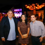Mustafa Dias, da secretária de turismo do Recife, Pamela Alves, secretaria de Turismo do Recife, e Pedro Menezes, editor-chefe do M&E