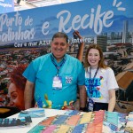 Mustafá Dias e Gabriela Dias, da Secretaria de Turismo de Recife