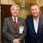 Márcio Santiago, presidente da Federação de CVBs, e Alexandre Sampaio, presidente da FBHA