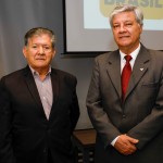 Nan Souza, da Brasil C&VB, e Márcio Santiago, presidente da Federação de CVBs Nan Souza, da Brasil C&VB, e Márcio Santiago, presidente da Federação de CVBs
