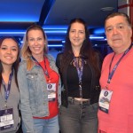 Natalia de Freitas, da Jet Lag Viagens, junto com Alessandra Regina e Flavia Bertussi, da Fla Viagens e Pedro Morad, da MCTur