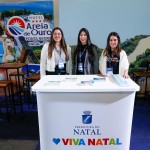 Nayara Santana, da Emprotur, Daniela Amorim, do Ocean Palace,  e Fabíola Ribeiro, da secretaria de turismo de Natal